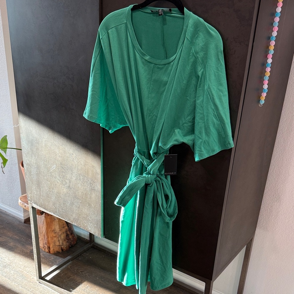 Eloquii Vibrant Green Dress